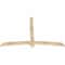 Ekena Millwork Bellingham Rough Sawn Timber Gable Bracket, Douglas Fir, 72"W x 48"H x 2"D x 4"F, 16/12 Pitch GBW072X48X0204BEL00RDF - alternate 3